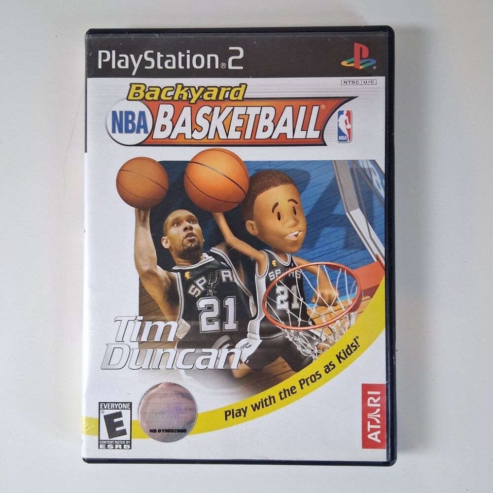Backyard Basketball Sony PlayStation 2 PS2 Game Atari CIB Tim Duncan Black Kids